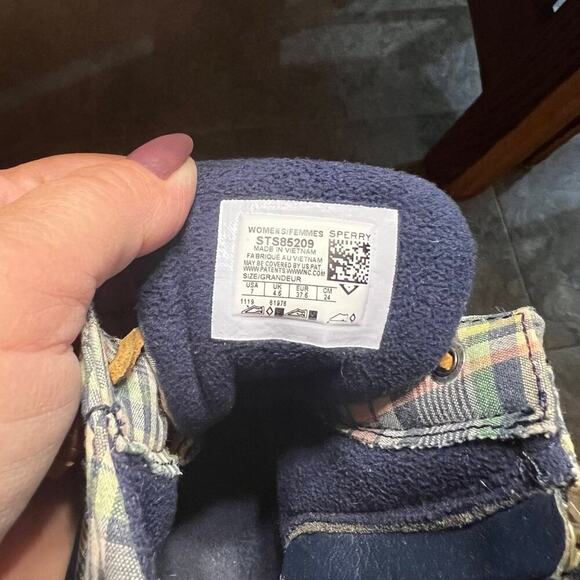 Sperry saltwater, rain boots with fleece lining, women's size 7 - Picture 6 of 6